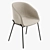 Yvette Light Grey Chair 3D model small image 1