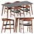 Artisan Tesa Chairs Kalota Table 3D model small image 1