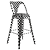 Industrial Style Gray-Natural Iron Stool 3D model small image 5