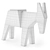 Modern Cast Iron Donkey Sculpture 3D model small image 3