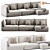 Blanche Katarina Sofa: Modern Chic 3D model small image 2