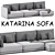 Blanche Katarina Sofa: Modern Chic 3D model small image 4