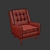 Translated description: "Reset X-Form, apply Turbosmooth"

Chic Reset Armchair Design 3D model small image 5