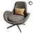 Elegant Salamanka Chair MeshSmooth Texture 3D model small image 3