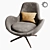 Elegant Salamanka Chair MeshSmooth Texture 3D model small image 6