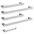 Chrome Towel Bars Collection 3D model small image 2