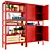 Outdoor Storage Solution with Cabinets 3D model small image 4