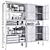 Outdoor Storage Solution with Cabinets 3D model small image 5