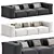 Modern Heureux Corner Sofa 3D model small image 2