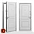Ultimatum M Customizable Steel Door 3D model small image 3