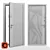 Customizable Steel Apartment Door 3D model small image 3