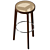 Vray Round Bar Stool Render 3D model small image 2