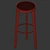 Vray Round Bar Stool Render 3D model small image 3