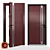 Customizable Steel Apartment Door 3D model small image 1