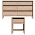 Dantone Home Office Set Oak 3D model small image 2