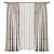 Modern Curtain Panel Design 3D model small image 1