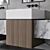 Modern Bathroom Furniture Set 16 3D model small image 4