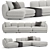 Stylish Sofa by elvemobilya 3D model small image 1