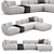 Stylish Sofa by elvemobilya 3D model small image 2