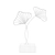 Elegant Leaf Inspired Decorative Figurine 3D model small image 2