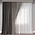 720 Curtain: Vray, Corona 3D Model 3D model small image 1