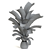 Tropical Banana Plant Mini Garden 3D model small image 2