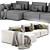 Modern Chaise Longue Sofa Design 3D model small image 3