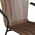 Streamlined Veneer Stacking Chair 3D model small image 4