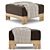 Matira Ottoman: Stylish Comfort 3D model small image 1