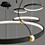 Elegant Amadeo LED Ring Pendant 3D model small image 3