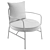 Steel Malva Accent Chair 3D model small image 2