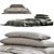 Linen Bedding Set in 6 3D model small image 2