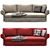 Modern Red Joquer Magnus Sofa 3D model small image 5