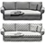 Modern Red Joquer Magnus Sofa 3D model small image 7