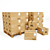 Cardboard Box and Pallet Set 3D model small image 1