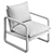 Eucalyptus Wood Armchair 3D model small image 2