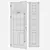 Modern Aluminium Door 320 3D model small image 4