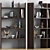 Elegant Decor Bookcase with Marble 3D model small image 1