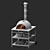 Versatile Iron Garden Stove 3D model small image 3