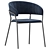 Modern Turin Dining Chair Set 3D model small image 3