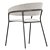 Modern Turin Dining Chair Set 3D model small image 4