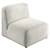Beige Seat Module Neom 3D model small image 1