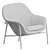 Modern Metal Lounge Chair, Normann Copenhagen 3D model small image 3