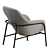 Modern Metal Lounge Chair, Normann Copenhagen 3D model small image 7