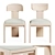 Modern Dining Chair Set De la Espada 3D model small image 1