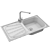 RANGEMASTER Baltimore Stainless Steel Sink 3D model small image 7