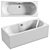 Title: Wave Double-Ended Bath Set 3D model small image 1