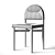 French-Inspired Grace Dining Chair 3D model small image 5