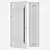 Modern Aluminium Entry Door 325 3D model small image 4