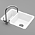 Rustique Ceramic Sink, 55.7cm 3D model small image 3